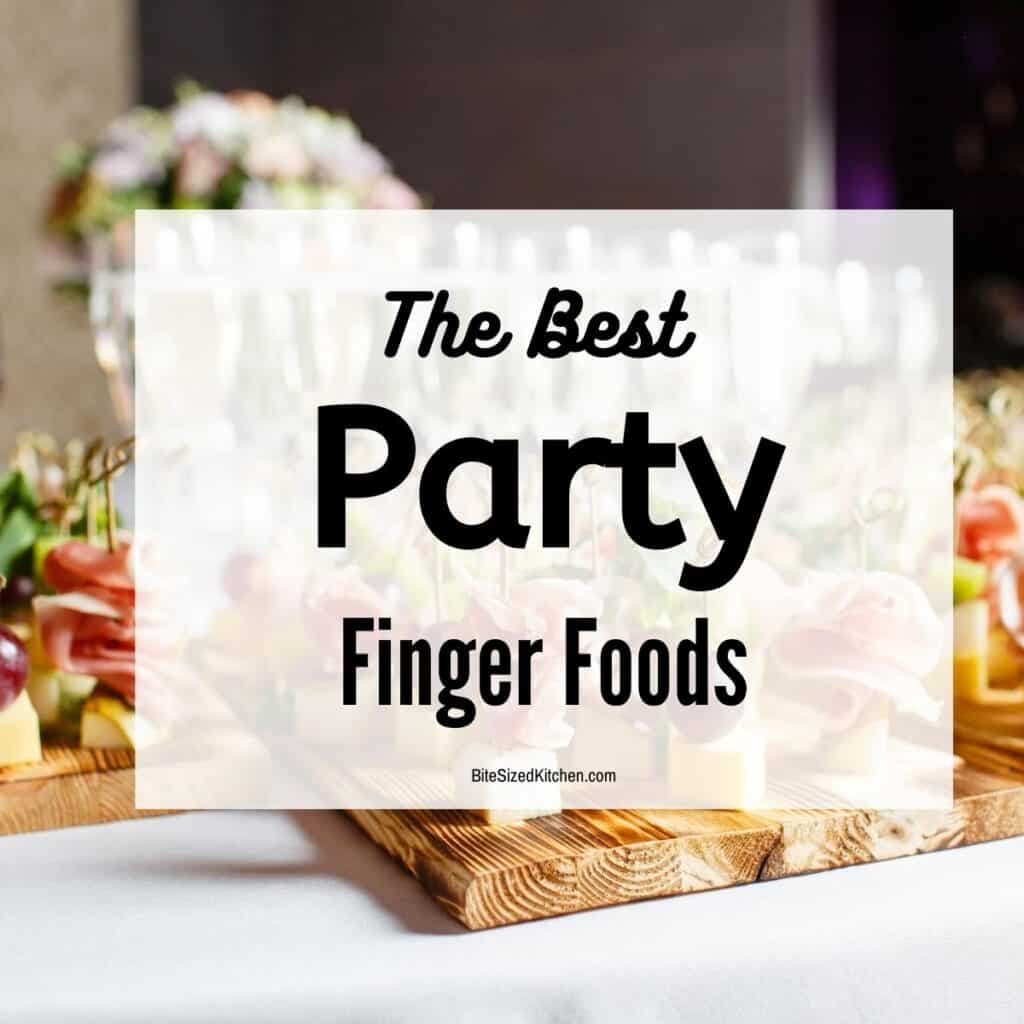 finger food spread na večírku