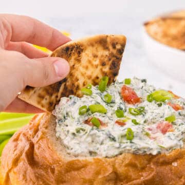 Cream cheese spinach dip.