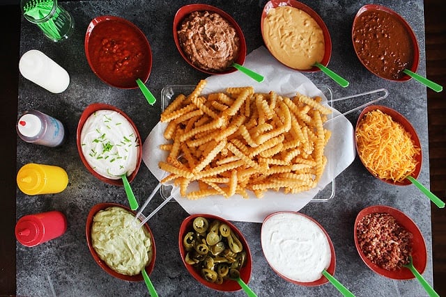 french fry bar.