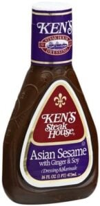bottle of Ken's steakhouse sesame dressing.
