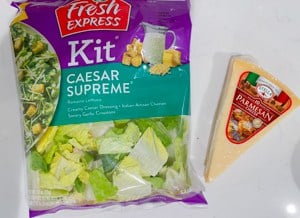 caesar salad kit with parmesan cheese