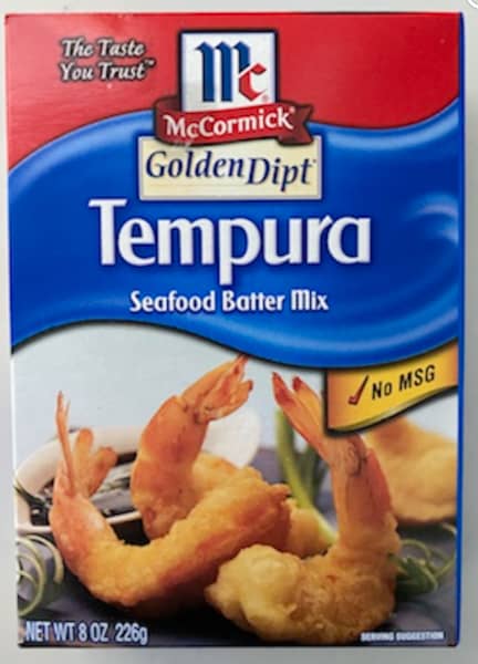 Box of tempura mix.