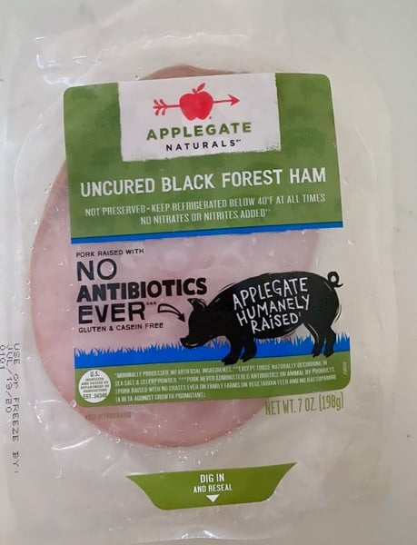 applegate black forest ham in package