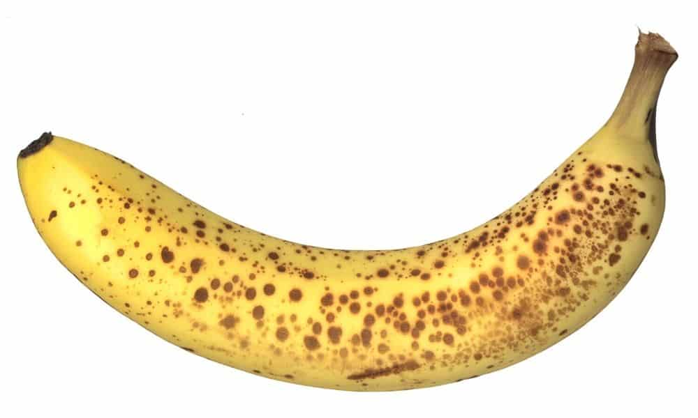 ripe brown banana for banana walnut muffins