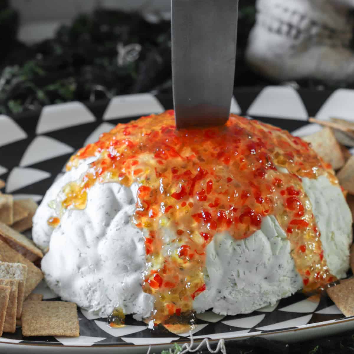 Brain dip appetizer.