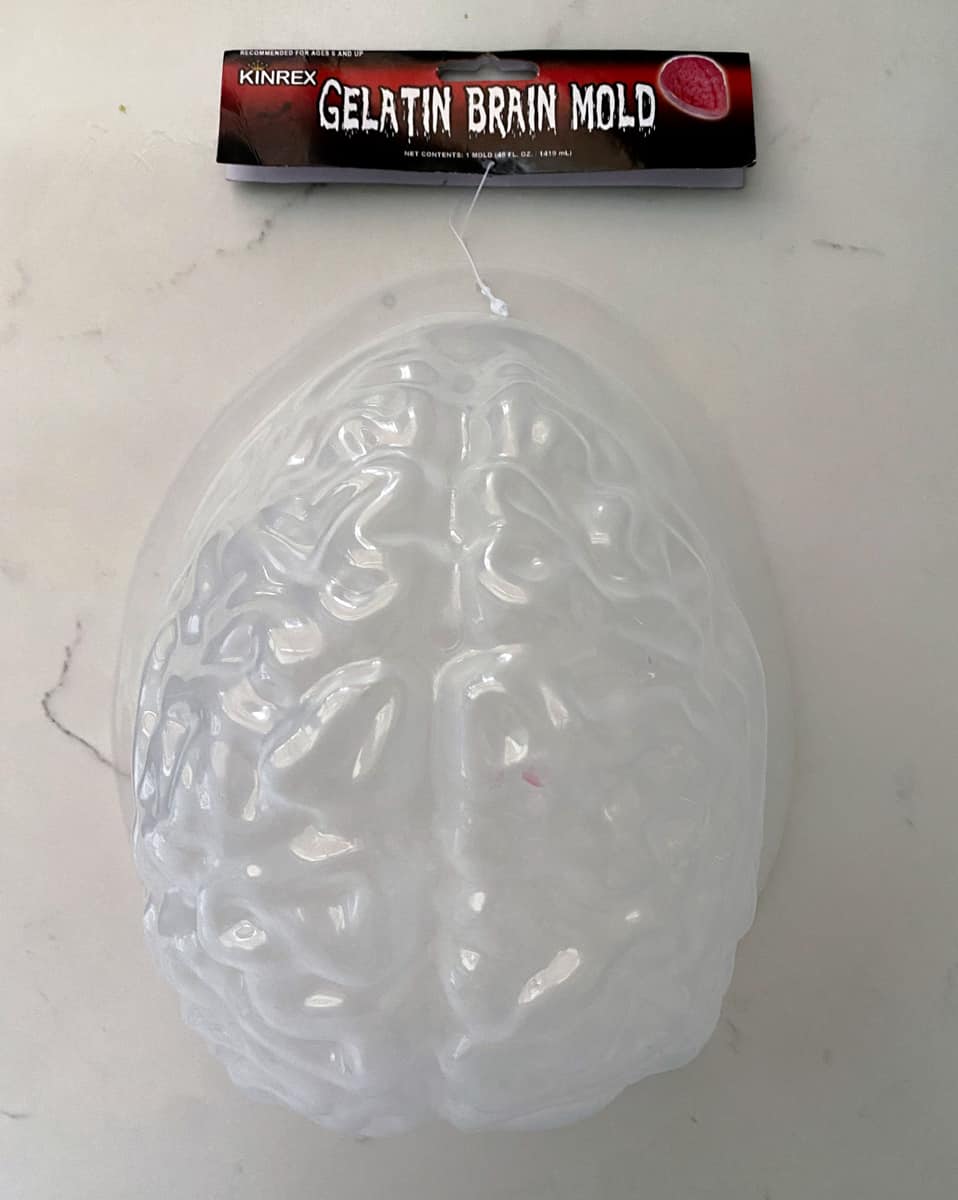 plastic brain mold.