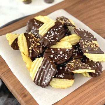 chocolate covered potato chips recipe.