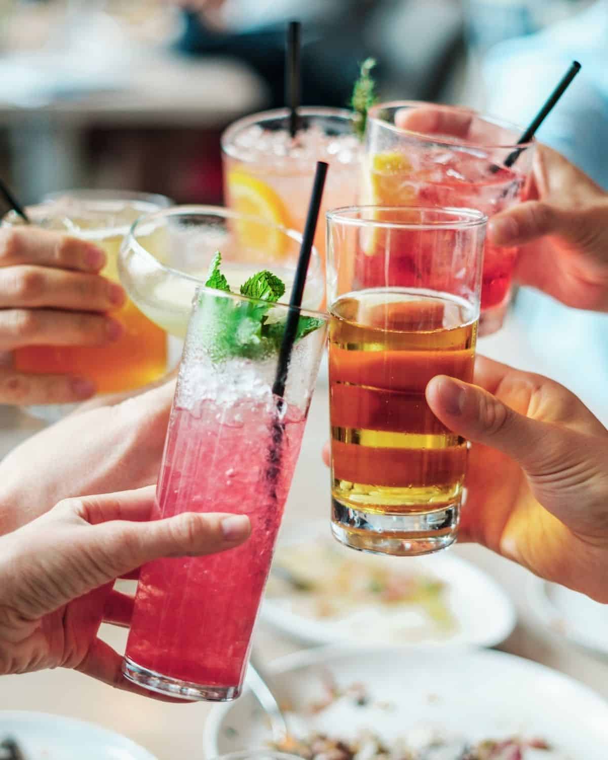 cocktails at a cocktail party.