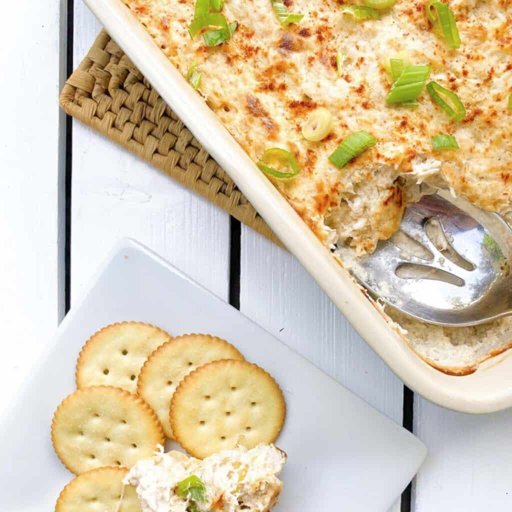 hot crab artichoke cream cheese dip 2