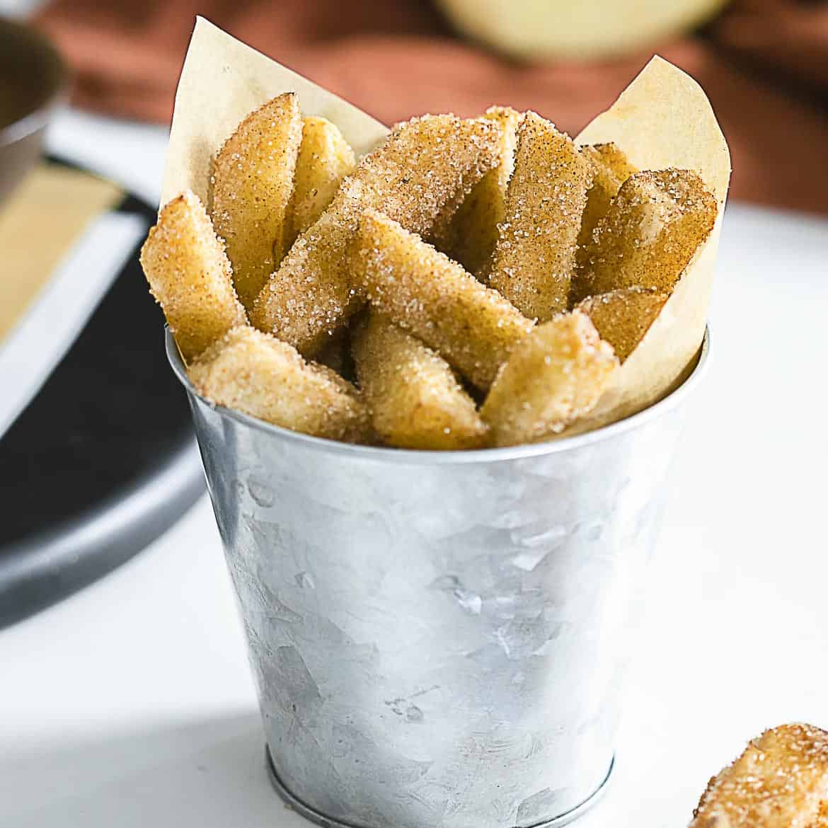 Fried Cinnamon Spice Apple Pie Fries (with 3 Dipping Sauces!)