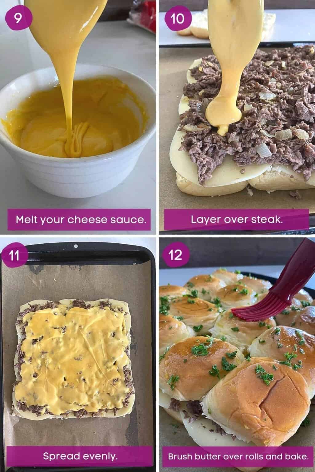 Pull Apart Philly Cheesesteak Sliders w/ Hawaiian Rolls Aleka's Get