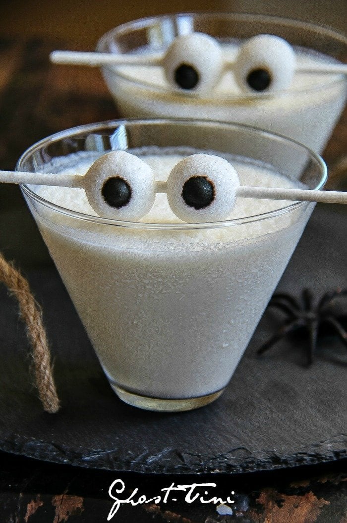 White ghost martini.