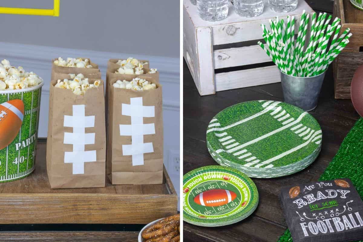 Super Bowl tablescape ideas.