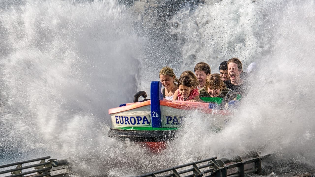 Teens on a water park ride.