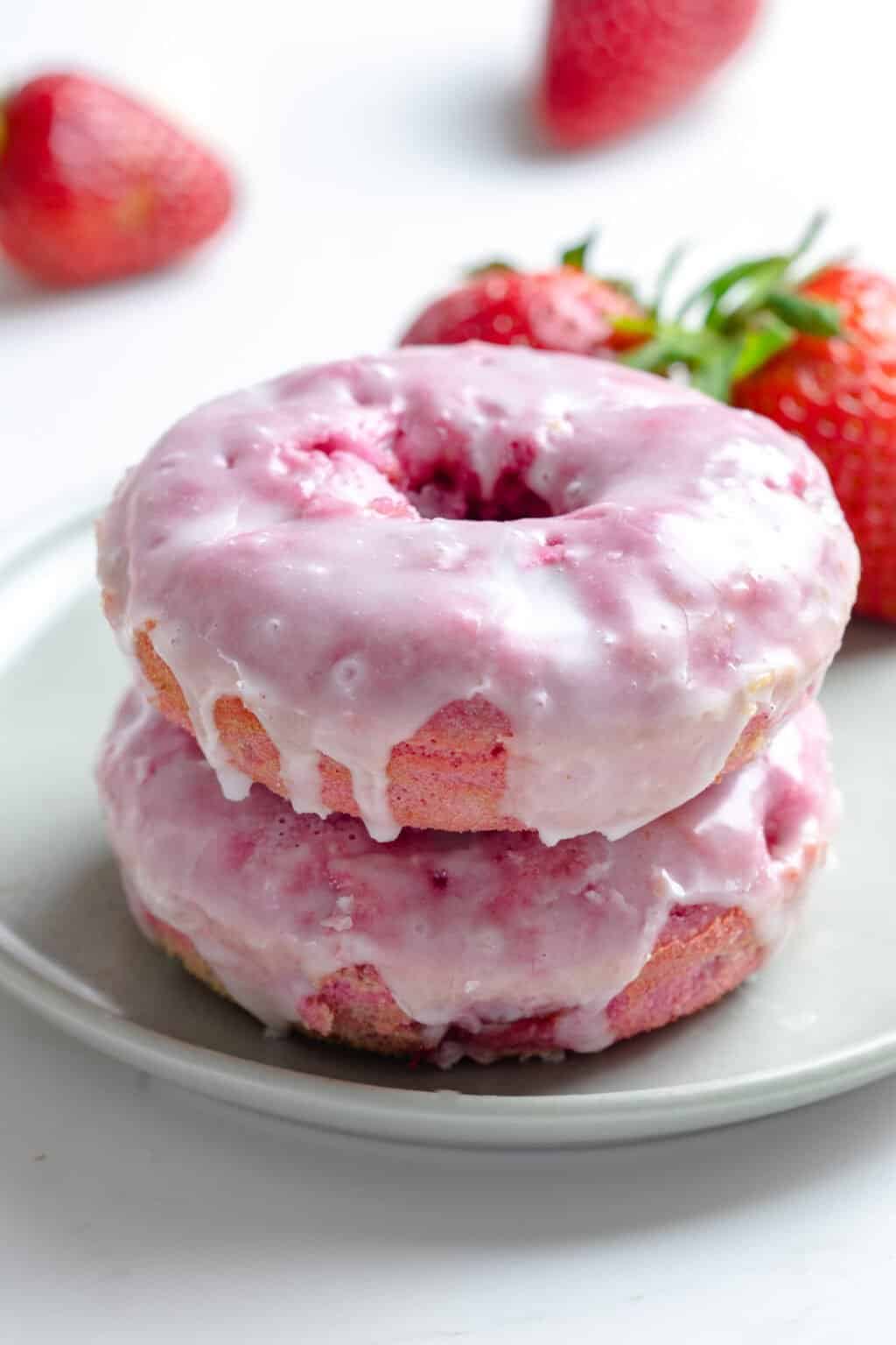 Strawberry Donuts - Aleka's Get-Together