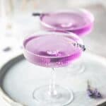Lavender cocktail.