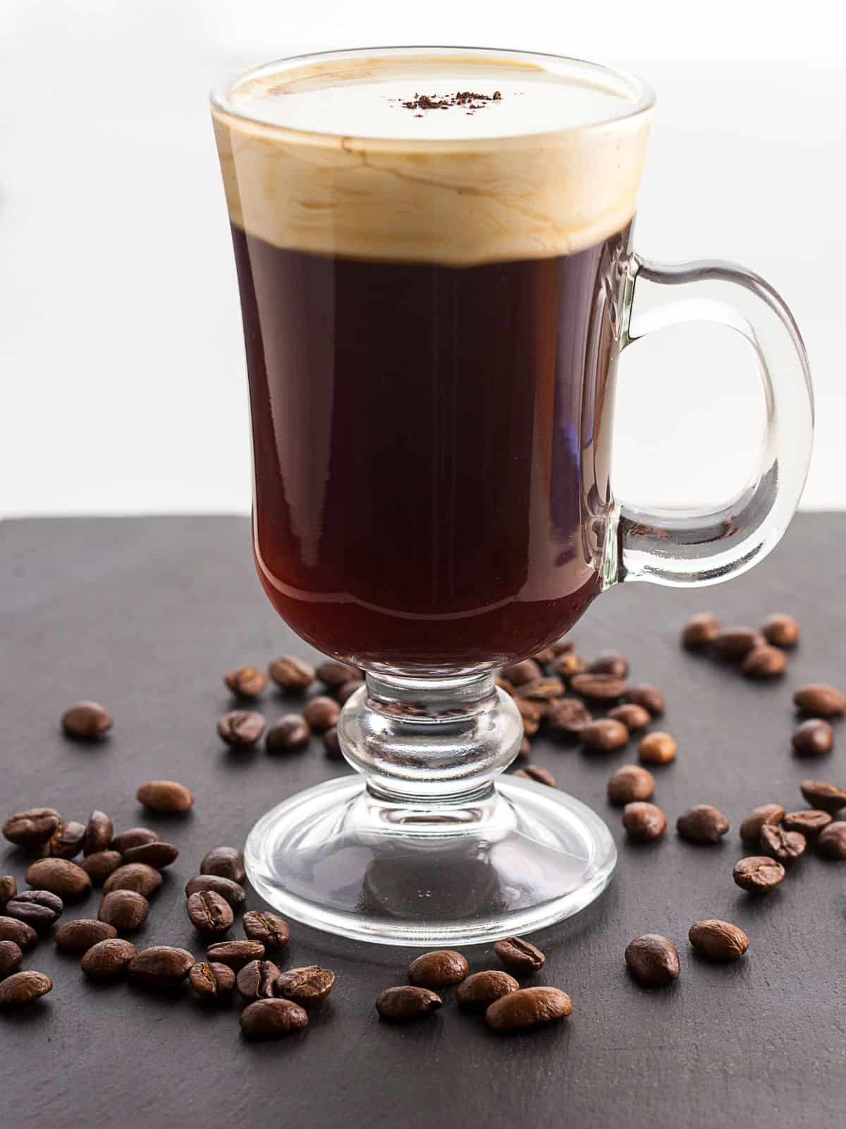 Coffee cup, stemmed irish coffee glass [tall]