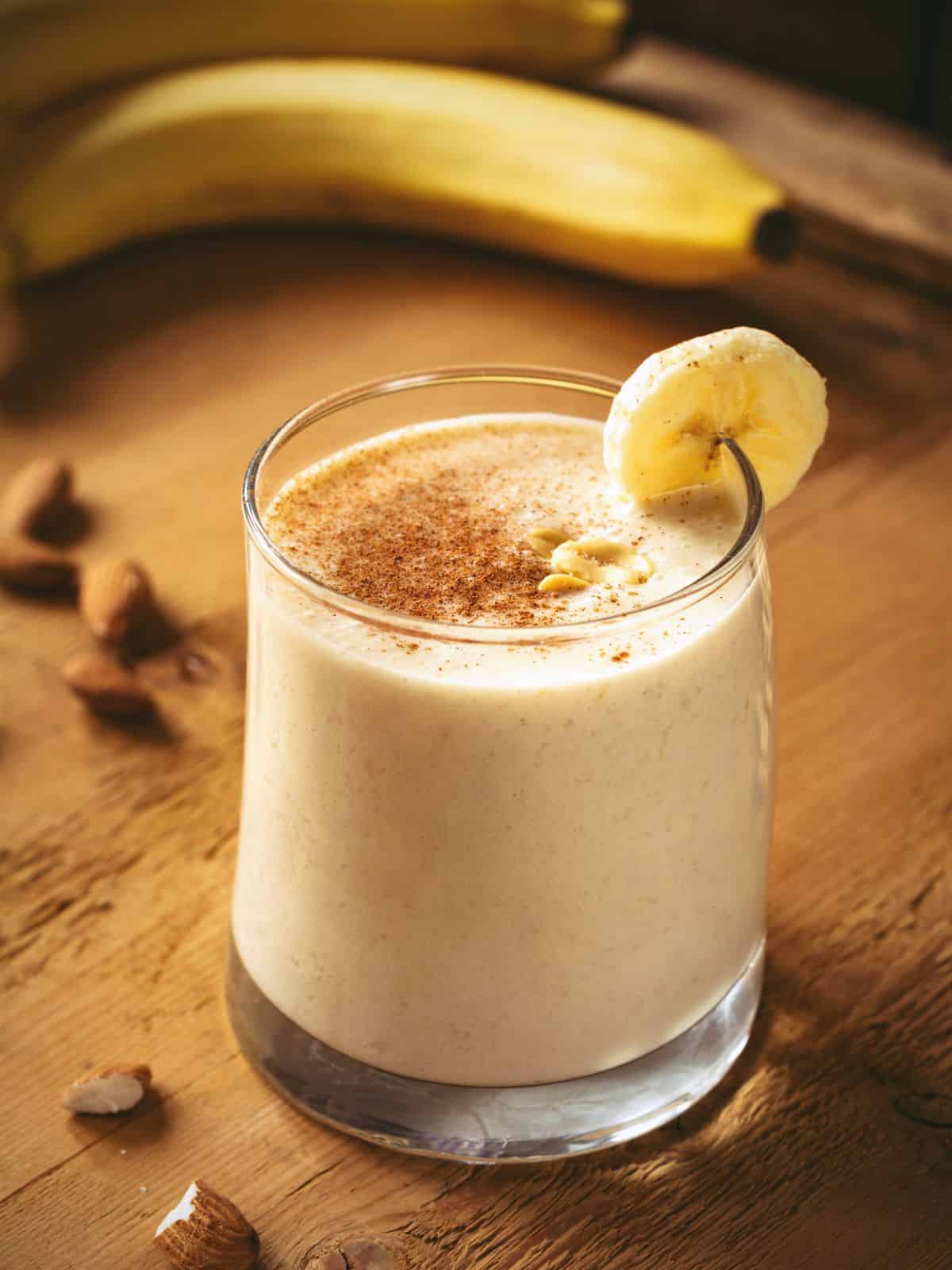 Peanut butter banana whiskey milkshake.