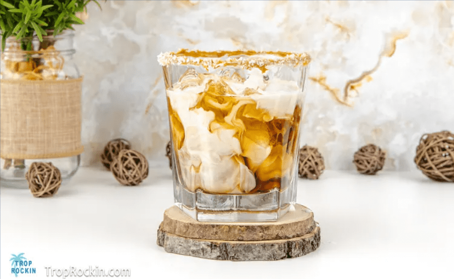 Peanut butter whiskey cocktail.