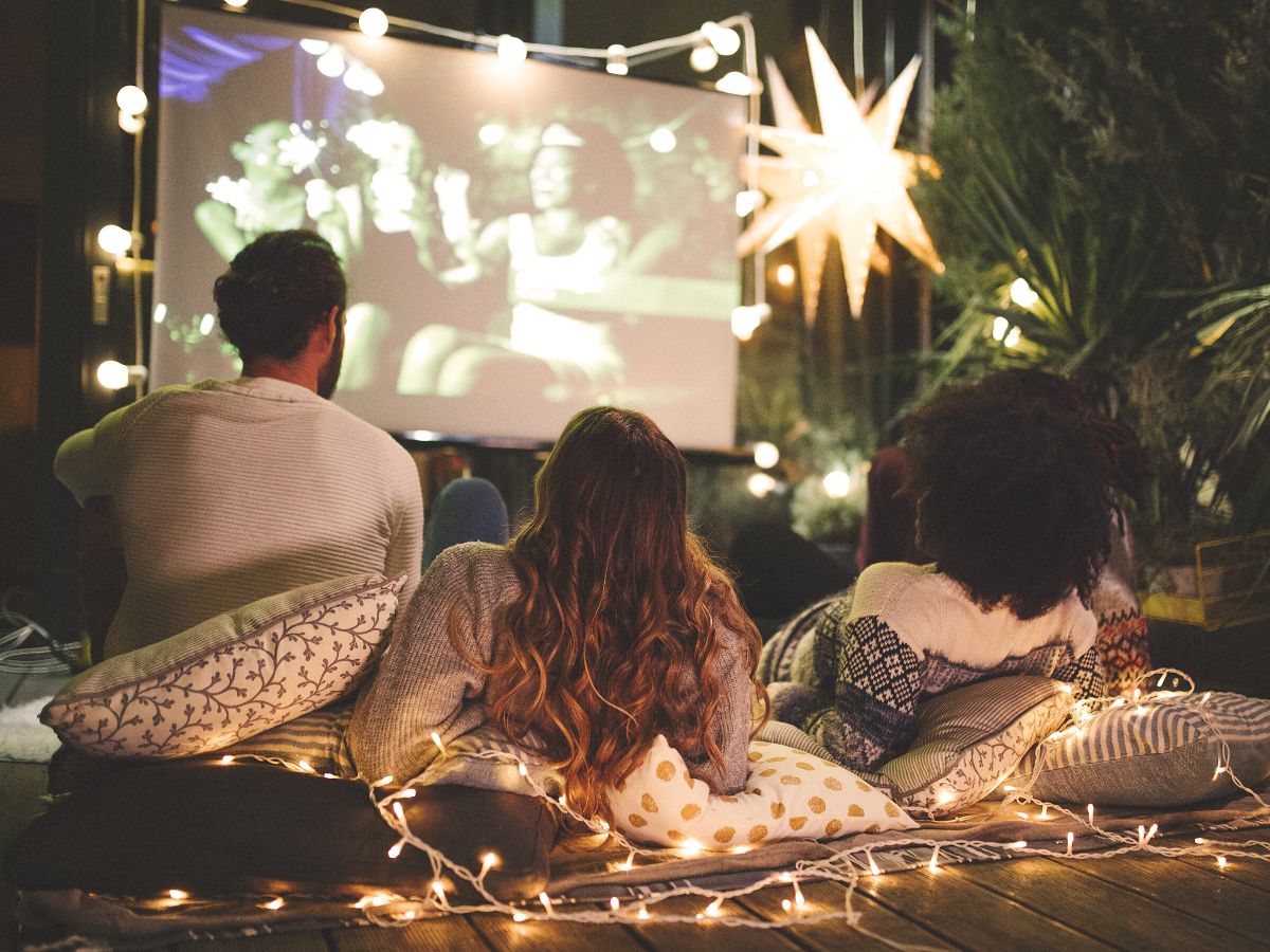 Outdoor movie night.