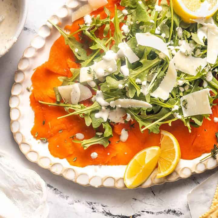 Smoked Salmon Carpaccio Aleka's GetTogether