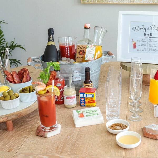 Easy Mimosa Bar Set-Up - Aleka's Get-Together