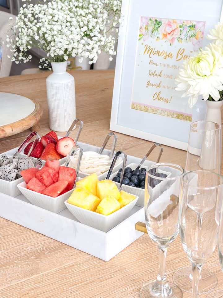 Easy Mimosa Bar SetUp Aleka's GetTogether