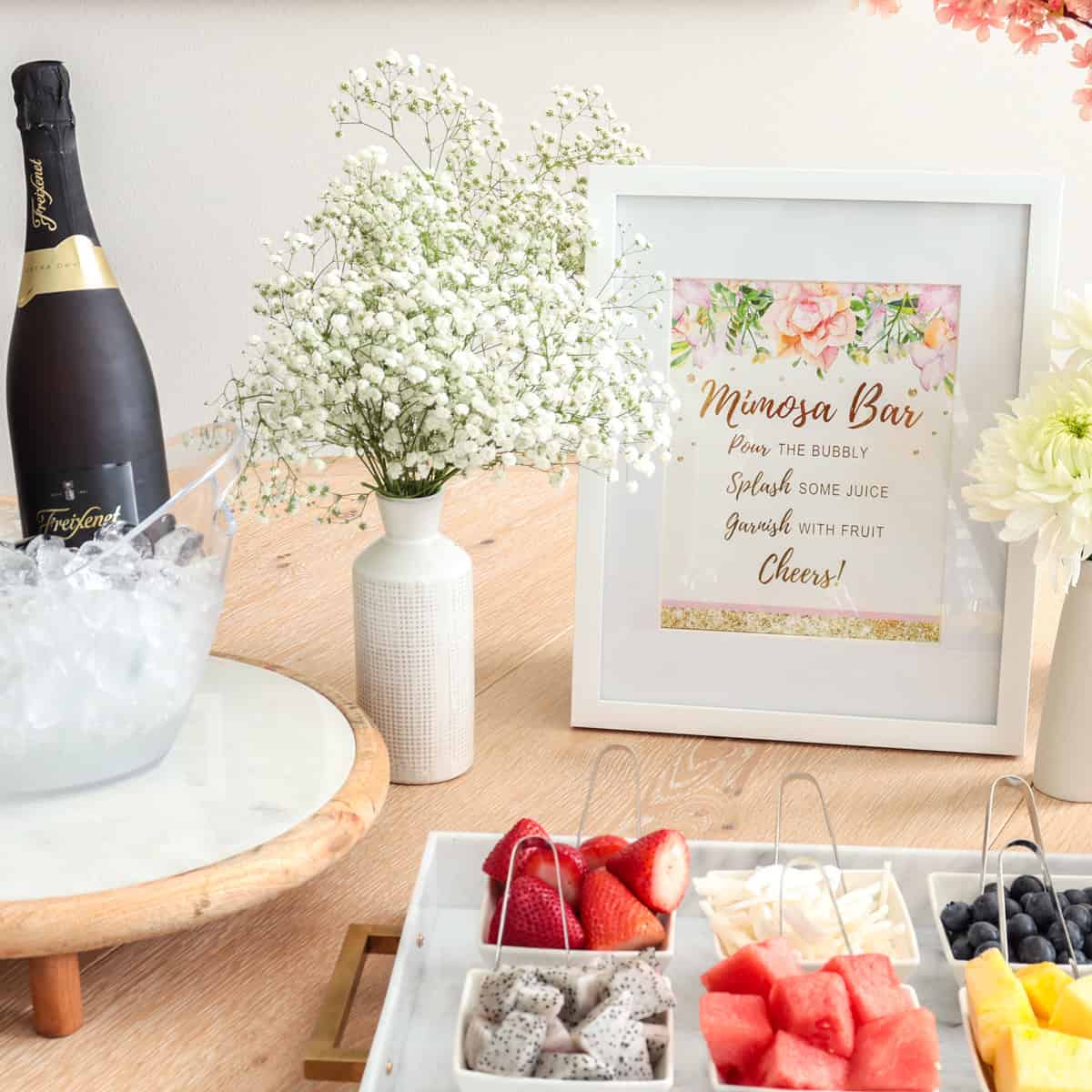 Easy Mimosa Bar Set-Up - Aleka's Get-Together