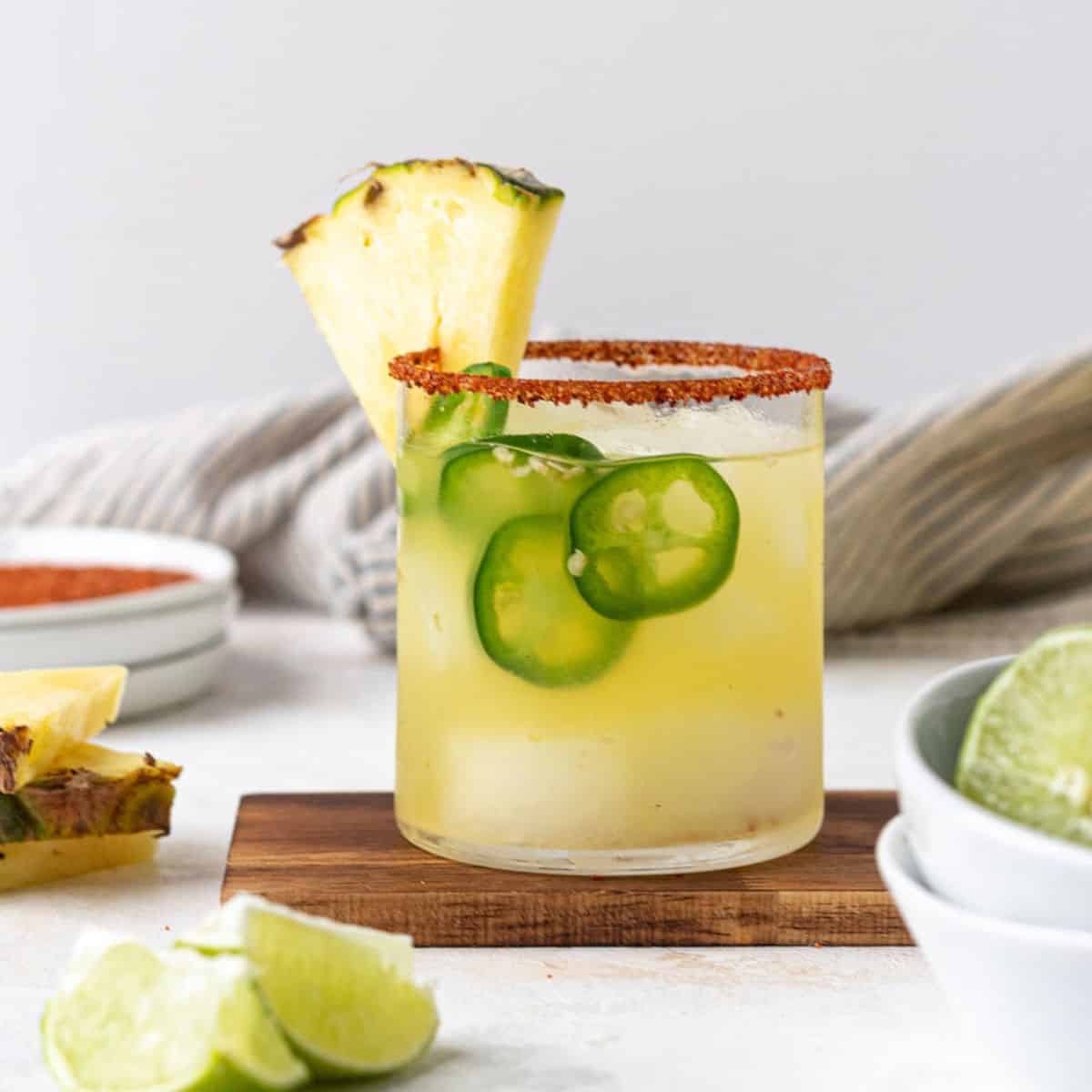 Pineapple jalapeno margarita.