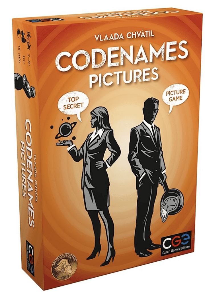 Codenames board game.