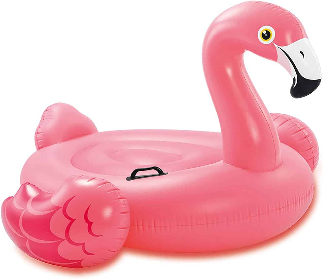 Inflatable flamingo.