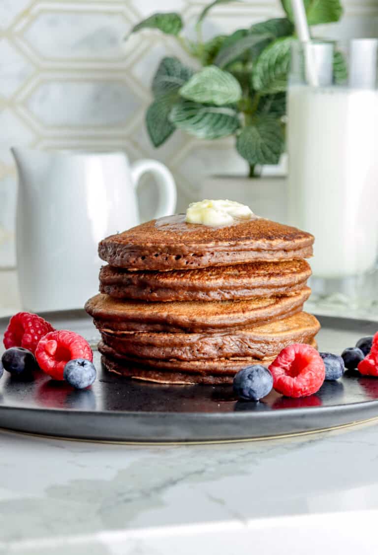 Chocolate Milk Pancakes Aleka's GetTogether