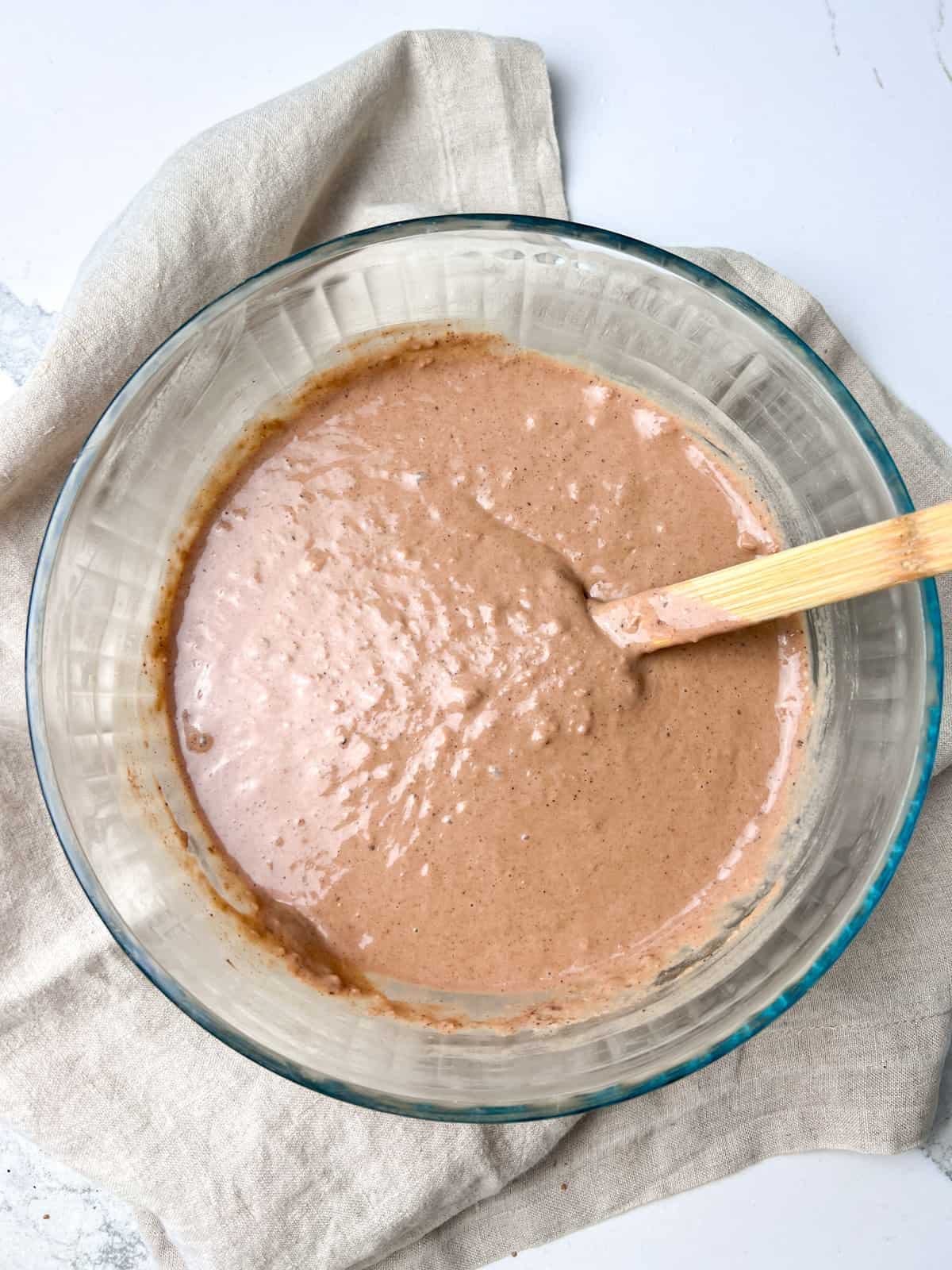 Chocolate pancake batter.