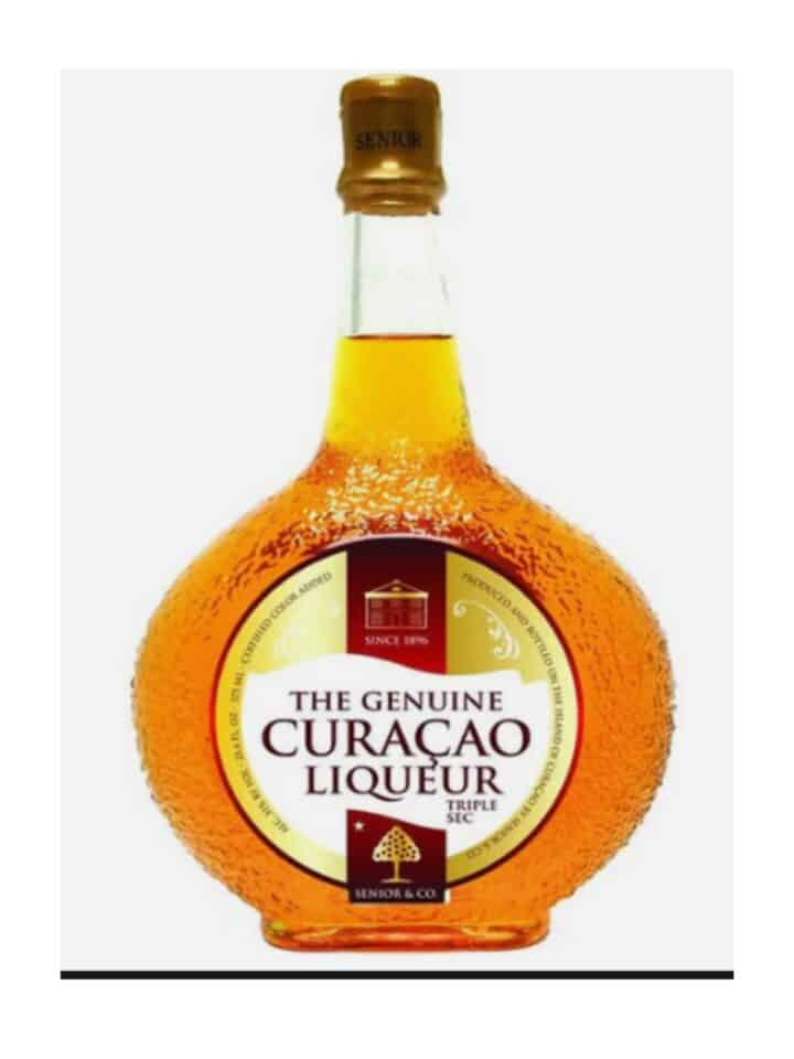 Bottle of curacao.