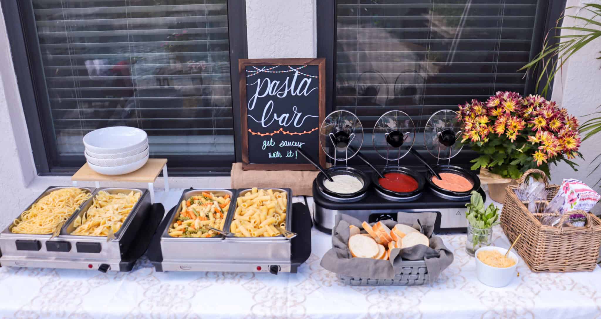 Pasta Bar Idea For A Party Aleka S Get Together   Pasta Bar Idea 18 2048x1088 