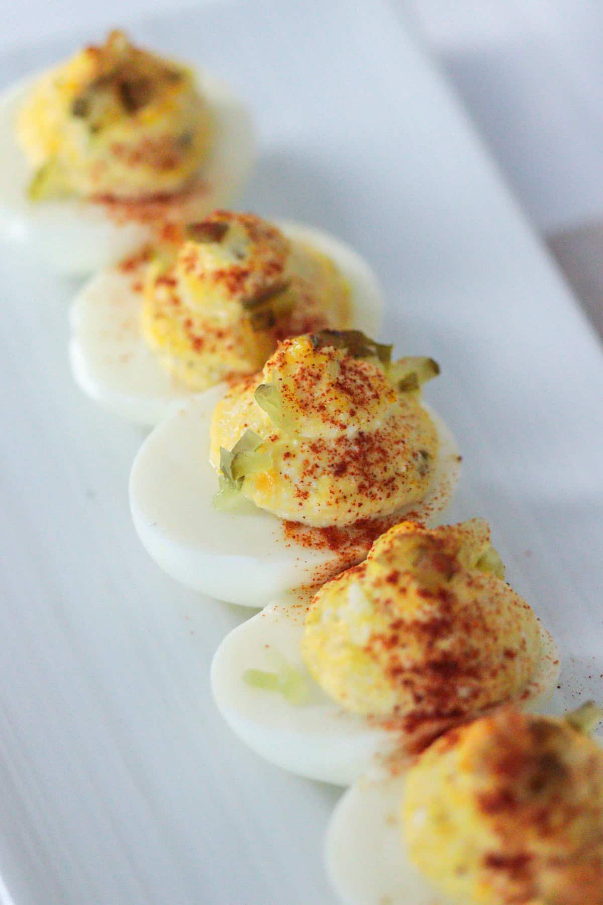 Southern deviled eggs.