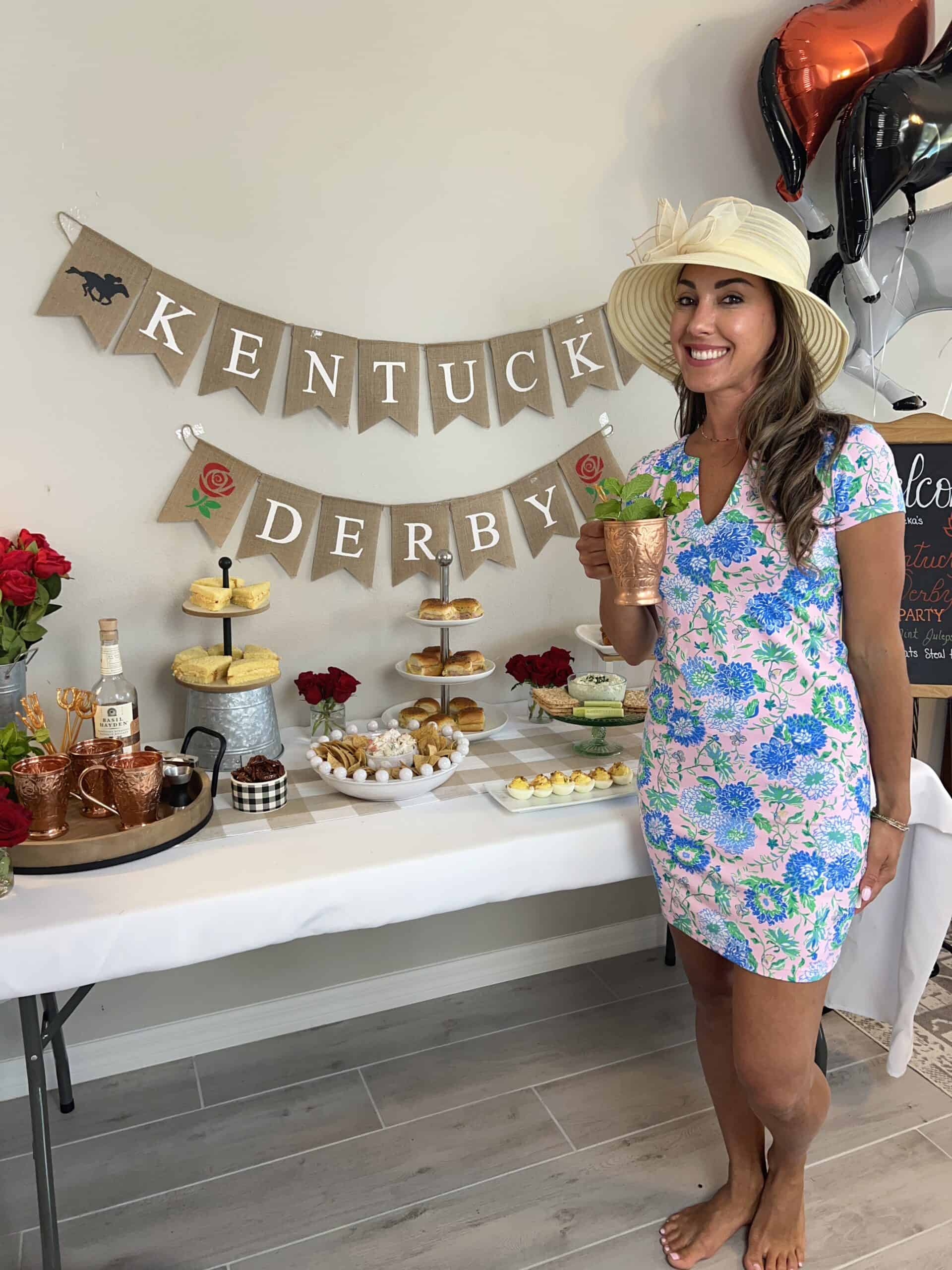 Aleka at kentucky derby party.