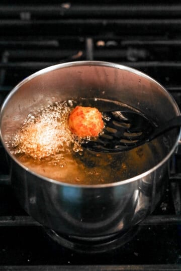 Fried croquettes.