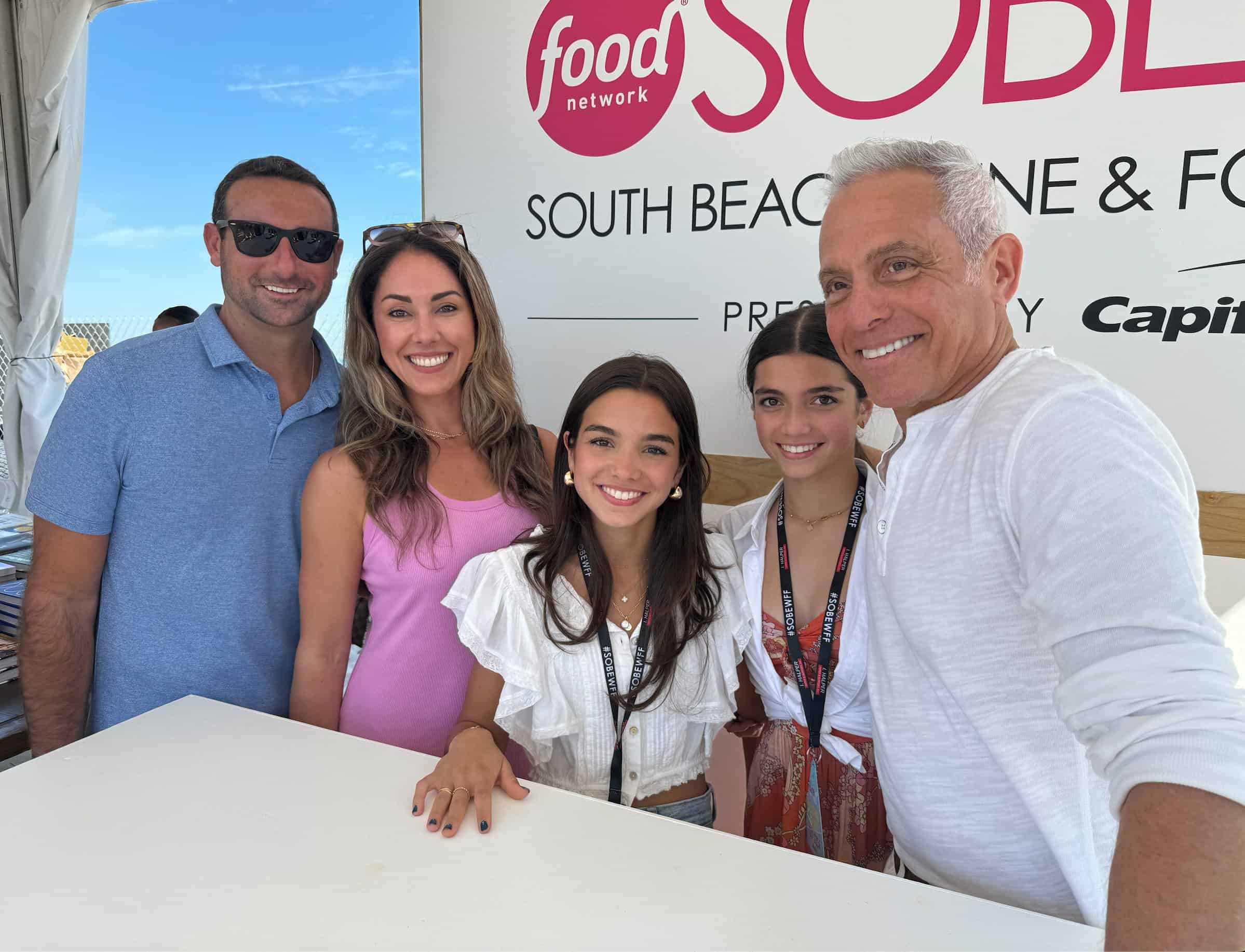 Aleka Shunk, derek shunk and Geoffrey Zakarian at the SOBE food and wine festival.