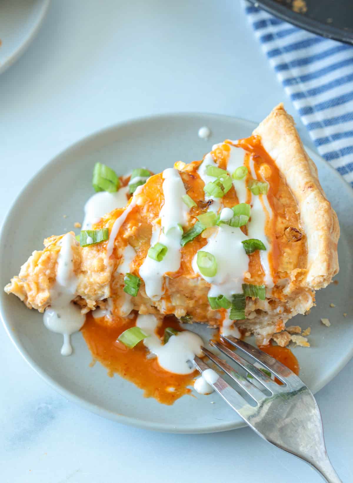 Buffalo chicken pie.