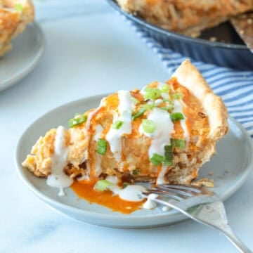 Buffalo chicken pie appetizer.