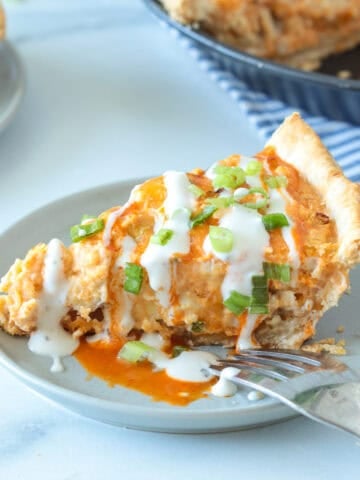 Buffalo chicken pie appetizer.